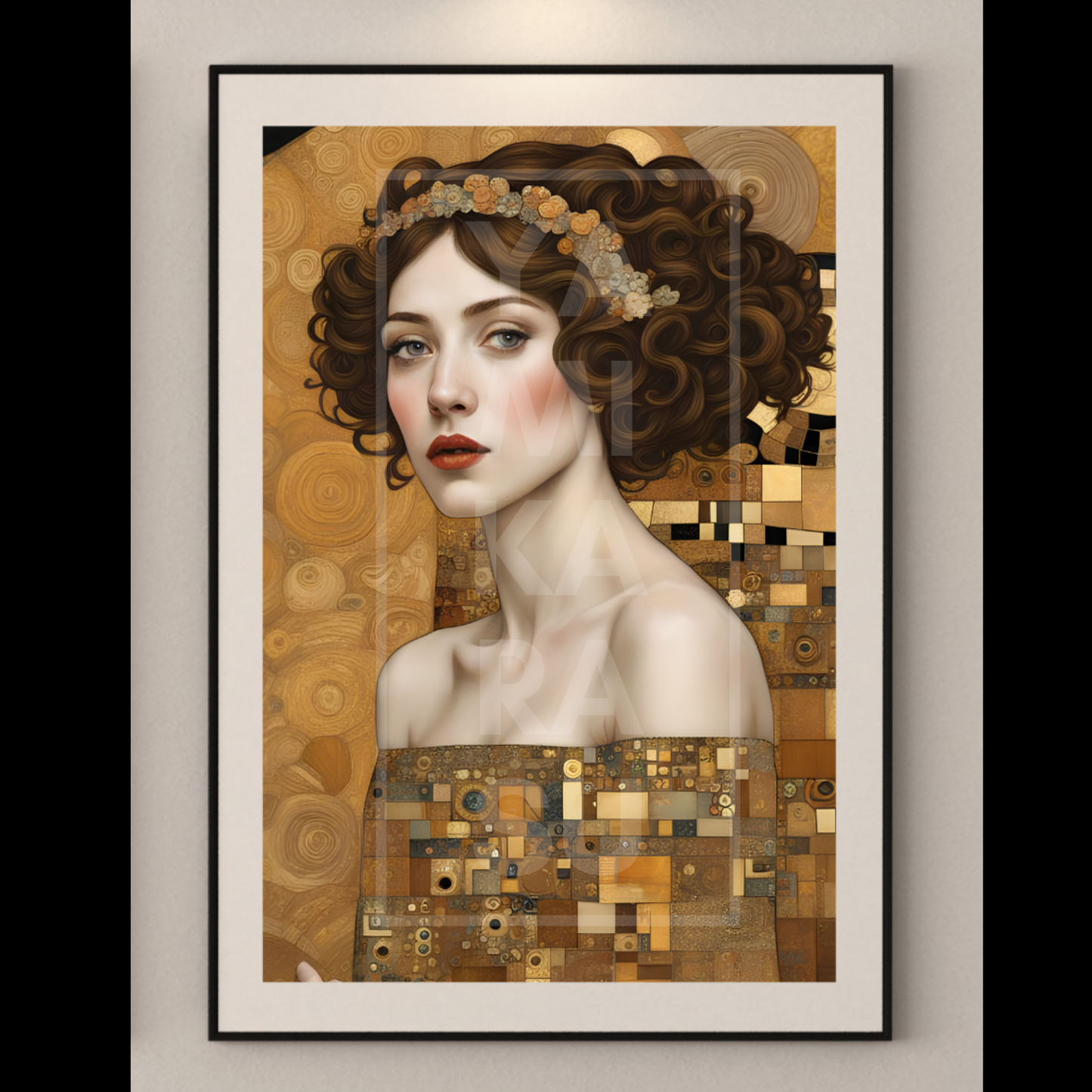 Gustav Klimt Inspired Art: Set of 3 Original Paintings