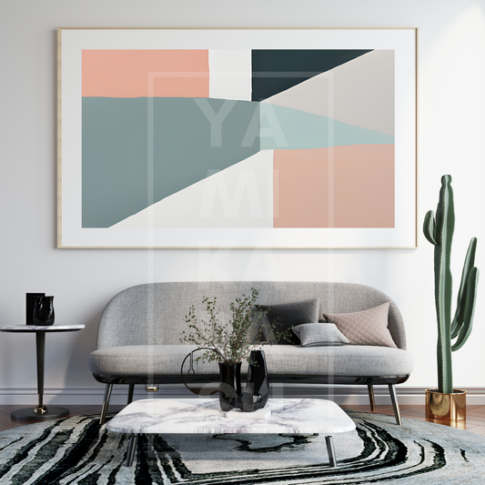 Dynamic Geometric Abstract - Original Minimalisti Art