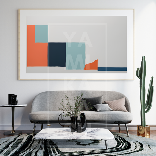 Geometric Balance - Original Minimalist Art