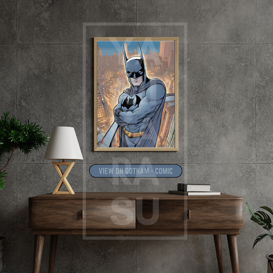 The Batman Digital Art Poster – Original Dark Knight Canvas Print