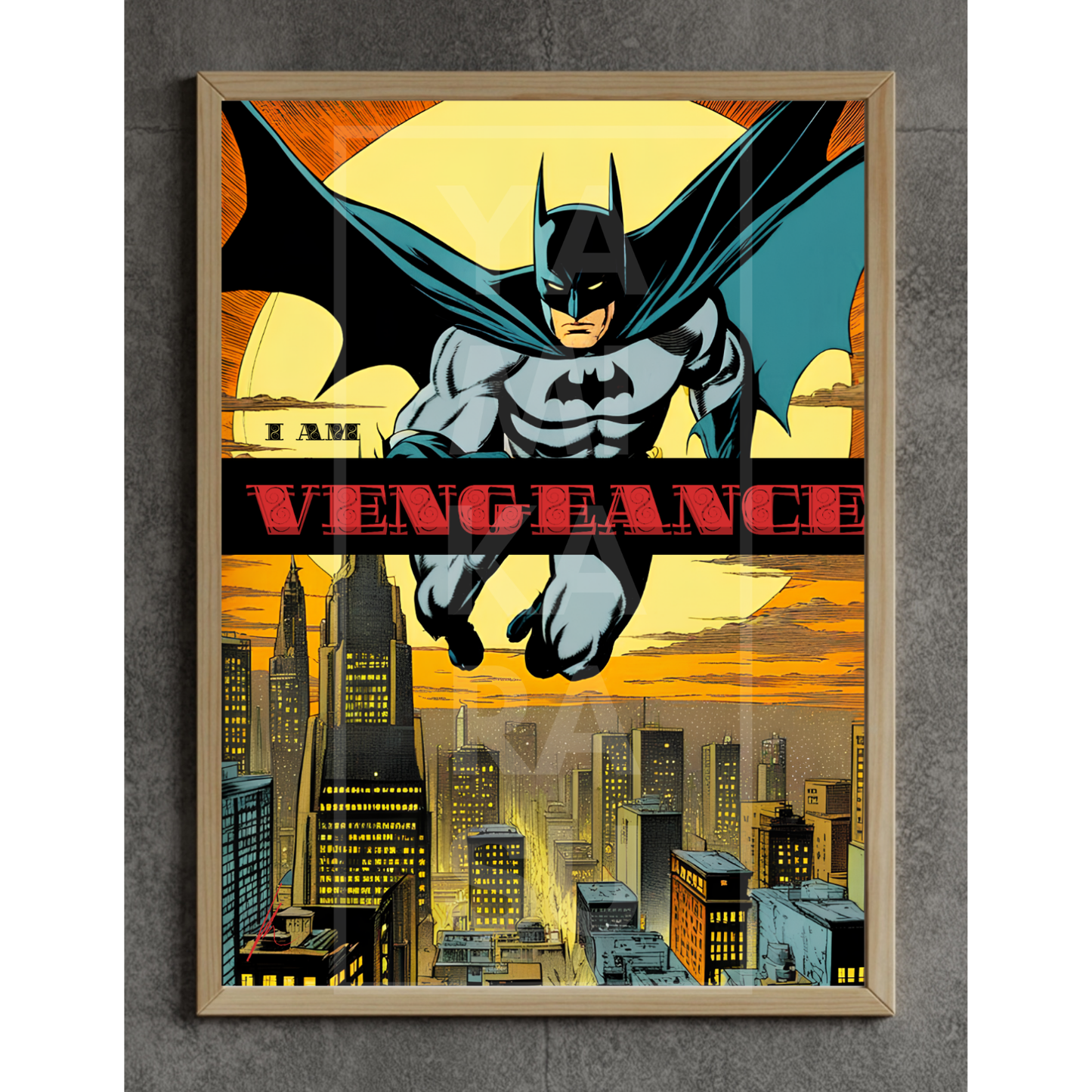 Original The Batman "I Am Vengeance" - Comic Art Poster (3 Variants Included)