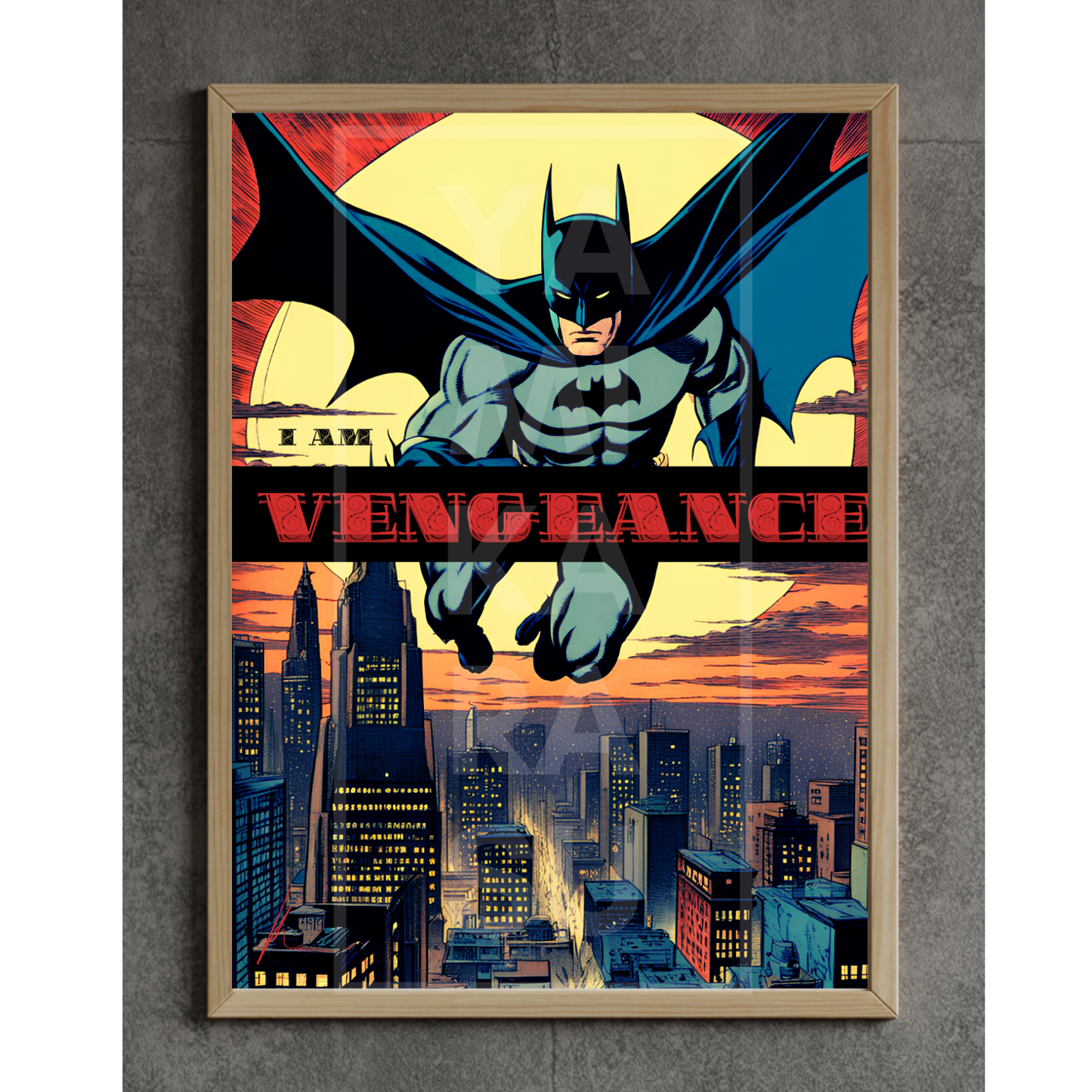 Original The Batman "I Am Vengeance" - Comic Art Poster (3 Variants Included)